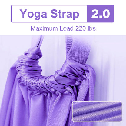 Adjustable Aerial Yoga Strap – Premium Stretching &amp; Flexibility Trainer