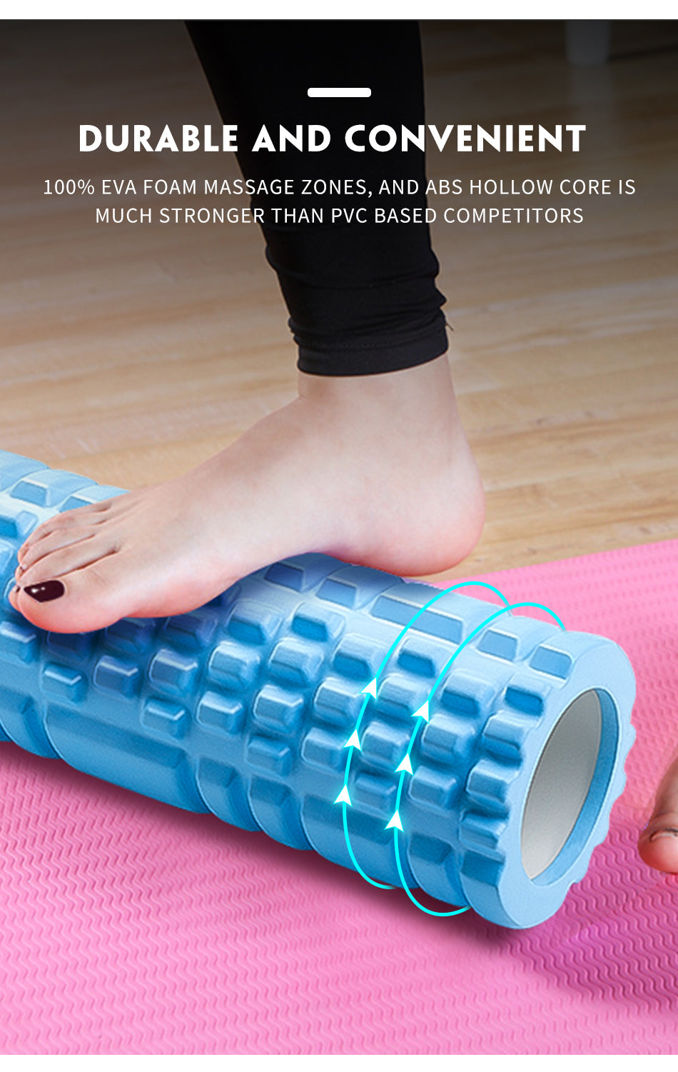 High-Tech Foam Roller – Deep Tissue Massage & Muscle Recovery